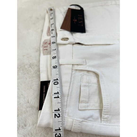 NWT Jen7 by 7 for All Mankind Size 2 Cropped Skinny Jeans White MSRP $99 - Picture 7 of 12